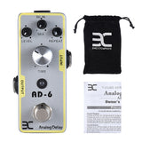 Eno Mini Delay Full Metal Shell Guitar Processor Effect Guitar Pedal for Electric Guitars 30-340Ms Delay True Bypass Footswitch