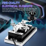 K4 Heavy-duty Electric Telegraph Communication Short Waves Morse Code DIY Telegraphing Key for Shortwave Radios Teaching