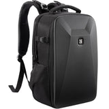 Backpack Hardshell DSLR 22L Large Capacity Camera Case Waterproof Bag with 15.6 Inch Laptop Compartment