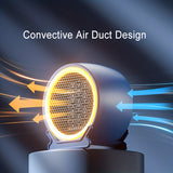 1pc Electric Desktop Heater Small Heater With Heating And Fan Modes Portable Electric Space Heater & Electric Room Space Heaters Fan Heater For Home Office Fall Winter Essential Back To School Supplies