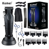 Kemei electric push shear KM-2296 cross-border electric push with base USB oil head carving push shear salon hair clipper