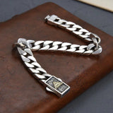 S925 Hip Hop Tank Chain Cuban Bracelet