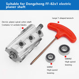 Spiral flat pressure double-sided portable electric planer cutter shaft modification