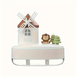 1pc, Windmill Music Humidifier, Dual Spray Wireless Mini Desktop Cute Windmill Air Humidifier, 21.98oz Small Cool Mist Humidifier