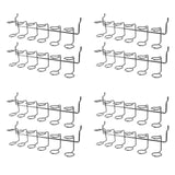 8 Pcs Screwdriver Holder Pegboard Multi-Tool Holder Accessory Pegboard Accessories Multi-Ring Tool Holder For Pegboard