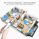 4CH Tuya Zigbee Smart Switch Module 85-250V Relay Smart Home Remote Control Works With Gateway For Alexa Google Home Replacement