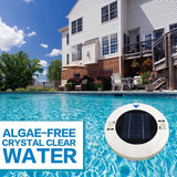 Solar Pool-Ionizer,Copper Sier Ion Swimming Purifier Water Purifier,Kills-Algae Pool Ionizer for Outdoor Hot Tubs