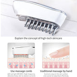 Electric RF Red Light Hair Growth Comb Anti Hair Loss EMS Therapy Treatment Vibration Massage Hair Brush Hair Care Scalp Massage