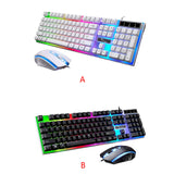 G21 USB Wired Set LED Rainbow Color Backlight Gaming Computer Mouse Keyboard