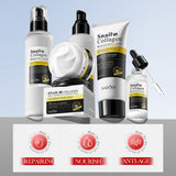 5pcs Snail Collagen Skin Care Set Facial Cleanser Remove Dark Circles Eye Cream Essence Face Serum Moisturizing Skincare Kit