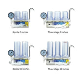 220V 60W 5-inch Double Filter Fruit Wine Filtering hine Household Small Brewing Equipment With Pressure Gauge