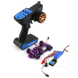2.4G Metal 1/28 4X4 RC Frame Mosquito Drift Racing Car With Battery Receiver Motor Servo ESC Electronic Equipment
