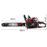 80CC Professional Tree High Power Petrol Saw Handheld Chainsaw Cutting Wood hine Gardening Tool 20 Inches