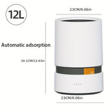 1pc Smart Adsorption Trash Can, Large Capacity Trash Can, Trash Bin For Home, Living Room, Bedroom, Bathroom, Office, Home Essential
