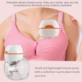 Wearable Breast Hands Free Breastpump Electric Pump Slient Breastfeeding Milk Collector BPA-free