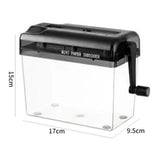 Mini Portable Home Paper hine Manual Shredder A4 Strips Cut Bills Receipts Cutting Tool Desktop