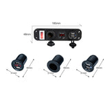 Pre-wired Dual USB Charger Waterproof Switch 4.2A LED Voltmeter Cigarette Lighter Socket for Marine Boat Car RV Vehicle Truck