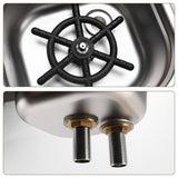 Washer,Stainless Steel Automatic Cup Washer Cleaning Bar Rinser Glass Rinser,Kitchen Sink Accessories