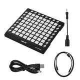 Worlde Midi Controller for Win Xp W7 W8 Mini Instrument Music Children's Piano Keyboard 64 Sensitive Pads Midi Controller