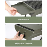 Foldable Camping Stainless Steel Portable BBQ Grill - Multi-Purpose Carbon Grill
