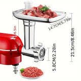 KitchenAid Desktop Mixer Metal Food Grinder Accessories, Meat Grinder, Sausage Filling, Perfect Accessory For KitchenAid