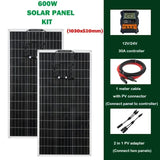 600w 300w flexible solar panel 12v solars cell battery charger kit photovoltaic system for car boats marine motorhome
