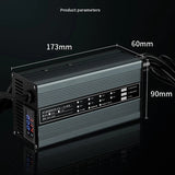 Lead Acid Style -- 8A Lithium Battery Charger with LED Display 4s/5s/6s Fast Chargers 72v/60v/48v Charge-r CE, FCC, ROSH