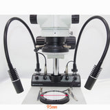 4 IN 1 Microscope Illuminator Set Stage 80 LED Ring 2 Gooseneck Lamp 6W + Bottom Base Light (110-240V AC Input)