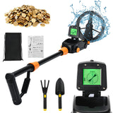 Metal Underground Depth Search Finder - Gold Detector Treasure Detecting Pinpointer with Waterproof Coil