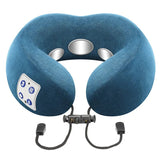 Electric U-shaped multifunctional massage pillow and cervical spine hot compress vibration massager for household car