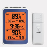 1pc Wireless Temperature and Humidity Monitor with Remote Control - Perfect for Indoor and Outdoor Use - Batteries Not Included