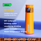 Arrival portable thermos 316 stainless steel vacume drinkware app smart water bottle with TFT temperature display couple cups