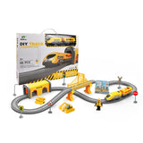 2024 New DIY Rail Car Children Toys Puzzle Assembled Railway Building Block Track Magnetic Train Set For Kids Gifts