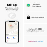Isfriday mitag Key Finder Item Finders,MFi Certified Bluetooth GPS Locator Tracker Anti-loss Device Works with Apple Find My