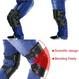 Bicycle Warm Kneepad Bike Riding Pads Windproof Winter Outdoor Cycg Knee Protector PU Leather Waterproof