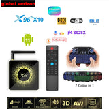 X96 X10 TV Box Android 11 DDR4 Amlogic S928X Support 8K USB3.0 5G Wifi 1000M LAN BT5.2 vs h96 max v58 mecool km2 plus dee