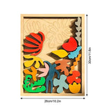 1 PCS Matisse Montessori Puzzle Wooden Toys Random Color Wood Early Educational Gift For Kids 1-3 Years Old