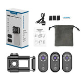 100X/150X/200X Mobile Microscope Lens Kit LED/ UV Lights Built-in CPL Filter Battery with Universal Phone Clip