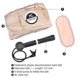 Iatable Massager Decompression Back Belt Lumbar Support Waist Air Traction Brace Spinal Backache Relief Strap Unis