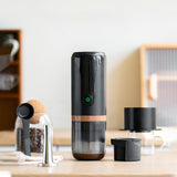 Portable Car Espresso Maker - For Nespresso Gusto Capsules and Coffee Powder, Ideal for Travel and Picnic