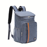 1pc, Cooler Bag, Heavy Duty Oxford Fabric Cooler Backpack, Waterproof Leakproof Insulation Outdoor Tote Bag