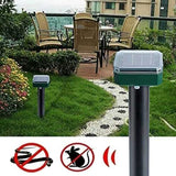 12 Pac Outdoor Solar Ultrasonic Vibration Mole Electronic Snake Repeller for Garden Yard Farm