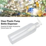 6pcs Clear Plastic Dispenser Empty Refillable Massage Oil Bottle Pump for Shampoo Conditioner