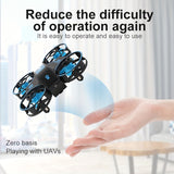 Mini Luminous Drone Christmas Children's Gift Assembly Flying Model Toy For Kids Teens Adults