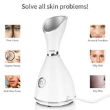 Nano ion deep cleansing hot cleaner sprayer beauty steamer facial steam