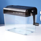 Mini Manual Paper Shredder A6 Office Document Destroyer Receipts Tickets Thick Cardstock Cutting hine 18x15x10.5cm