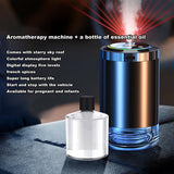 Fragrance Humidifier 5 Modes Scent Air Odor Eliminator Long Lasting Universal Car Diffuser With Digital Display