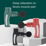 USB electric fascia fiess muscles relax sore mini smart mute holding a hammer blow gun vibration massage