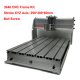 Ball Screw Frame 3040 DIY CNC Router Engraving hine Kit 4030 Stroke X Y Axis 290x390x60mm Spindle Motor Holder 52mm
