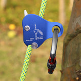 Ascender,Rock Tree Arborist Grab Self-Locking Rope Grip for Outdoor Climbing and Rescue 8-13MM,Blue